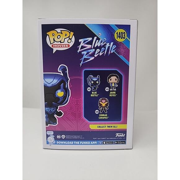 Funko Pop! Blue Beetle Blue Beetle Glow Chase # 1403 F61 | eBay Funko Pop! Blue Beetle Blue Beetle Glow Chase # 1403 F61
